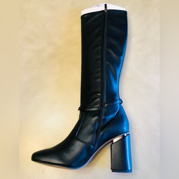 Franco Sarto Roxanne Block-Heel Tall Boots Size 9M $179 - Picture 9 of 12